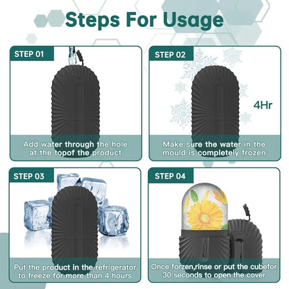 Silicon Ice Mold For Eye Puffiness Shrink Pores