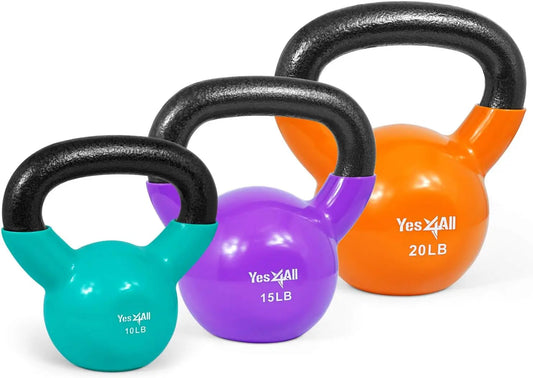 Multi Colored Kettlebell Weights