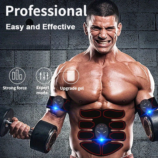 USB Rechargeable Abdominal Muscle Stimulator Training Belt